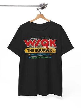 Stranger Things WSQK The Squawk 94.5 FM T-Shirt, Sz L, NWT